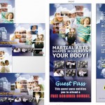 Martial Arts Shapes More Than Your Body | Postcards and Bag Flyer