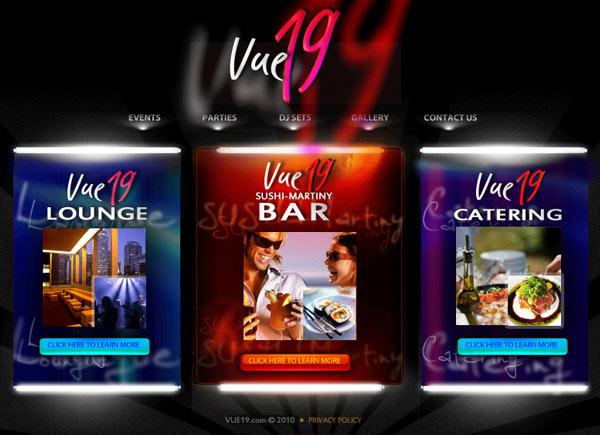 Vue 19 Entertaiment Group | Design By Marek Gahura